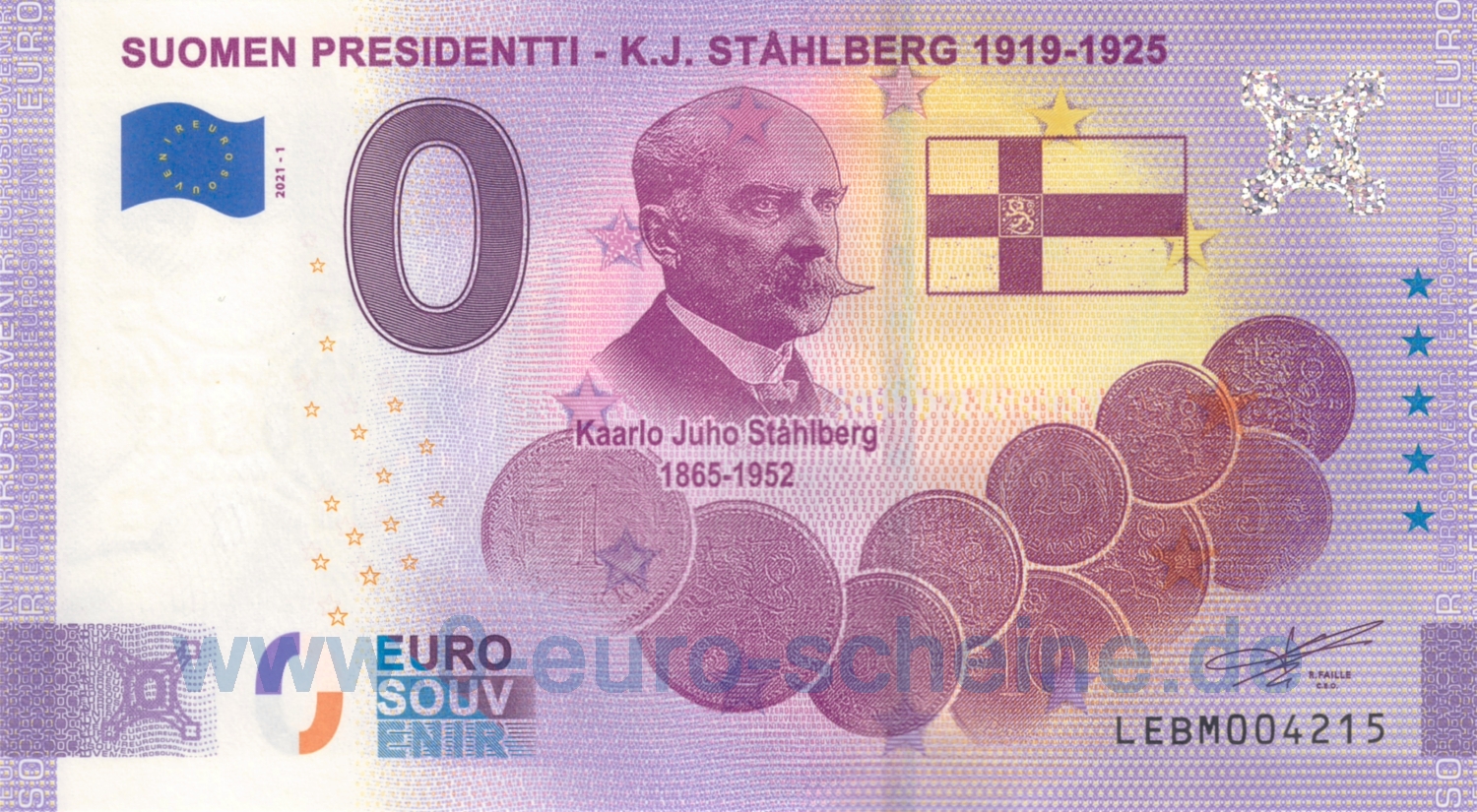 Suomen Presidentti - K.J. Ståhlberg 1919-1925 (Anniversary 2021-1)