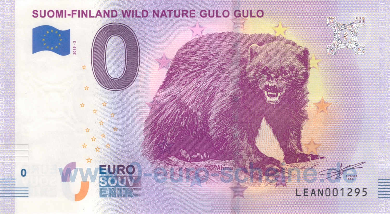 Suomi-Finland Wild Nature Gulo Gulo (2019-3)