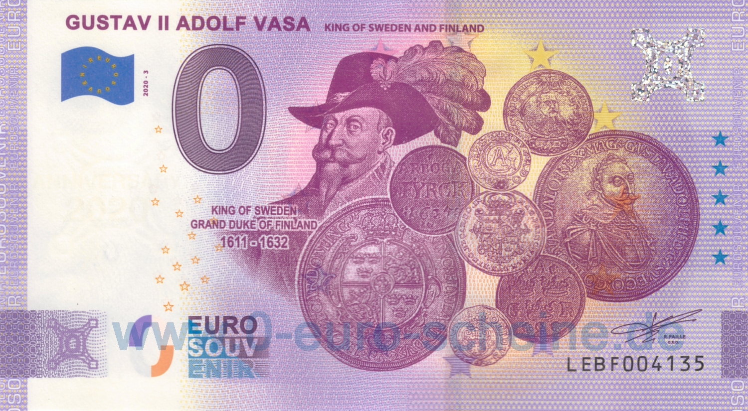 Gustav II Adolf Vasa (Anniversary 2020-3)