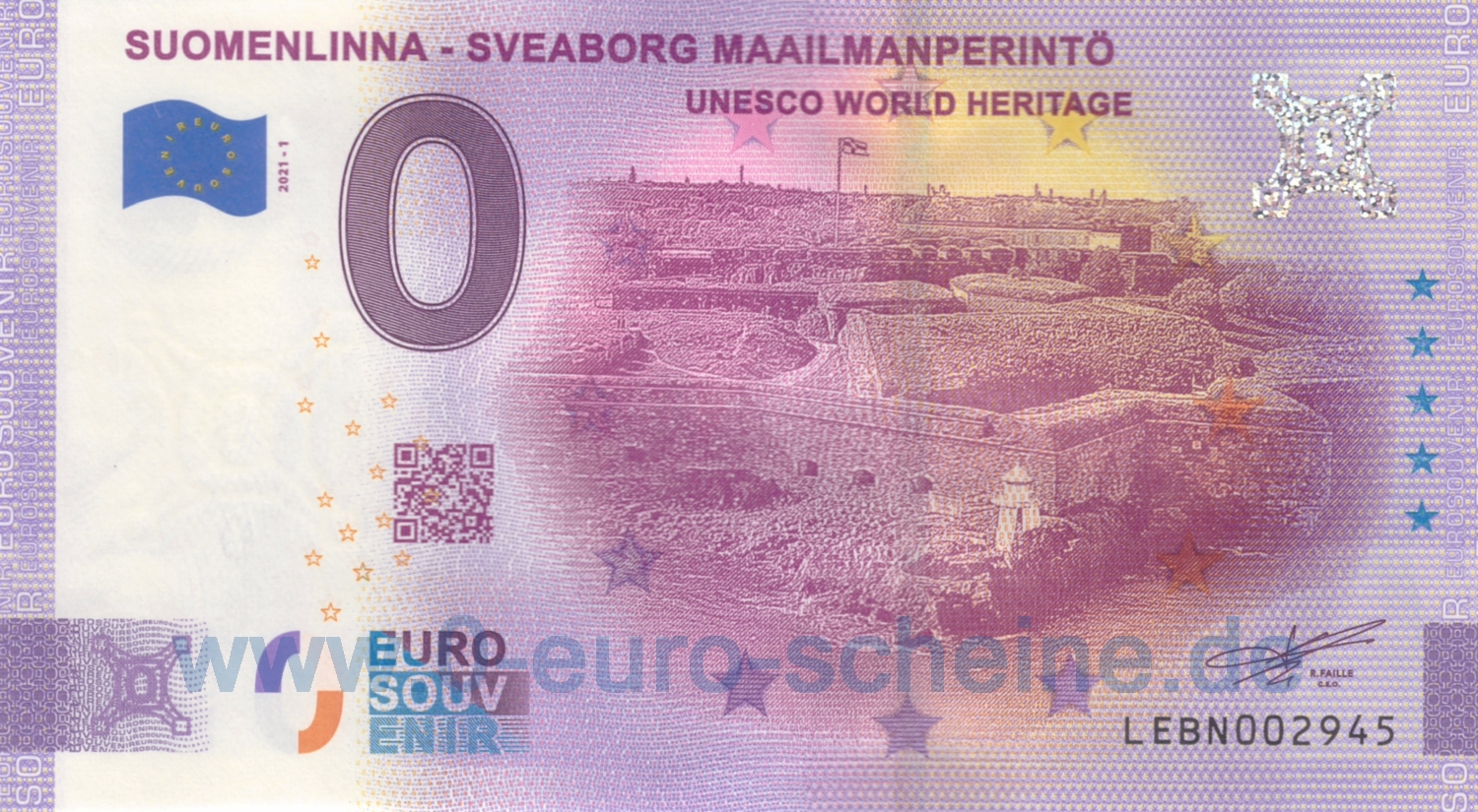 Suomenlinna - Sveaborg Maailmanperintö (Anniversary 2021-1)