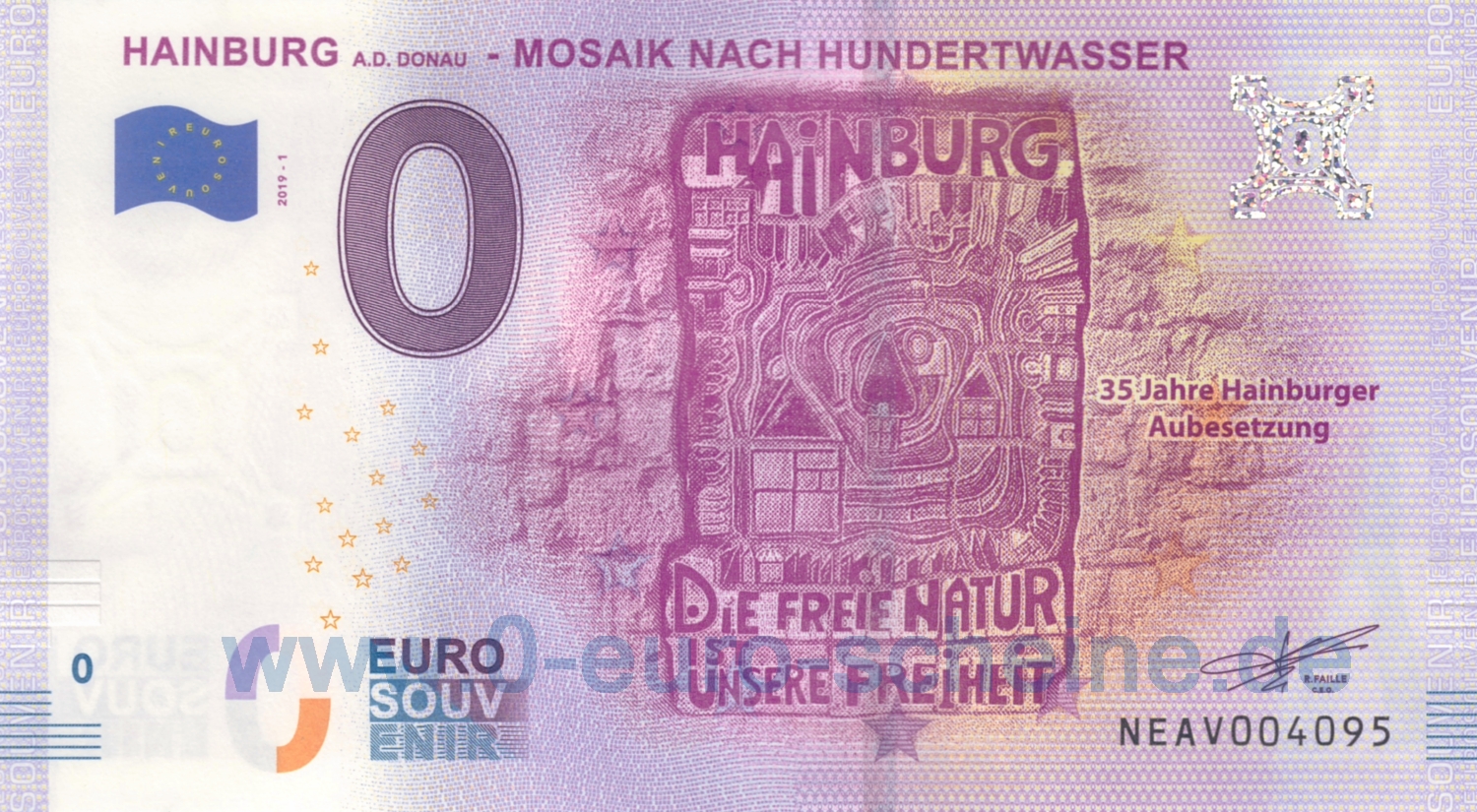 Hainburg a.d. Donau - Mosaik nach Hundertwasser (2019-1)