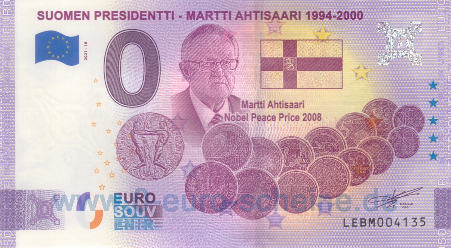 Suomen Presidentti - Martti Ahtisaari 1994-2000 (Anniversary 2021-10)