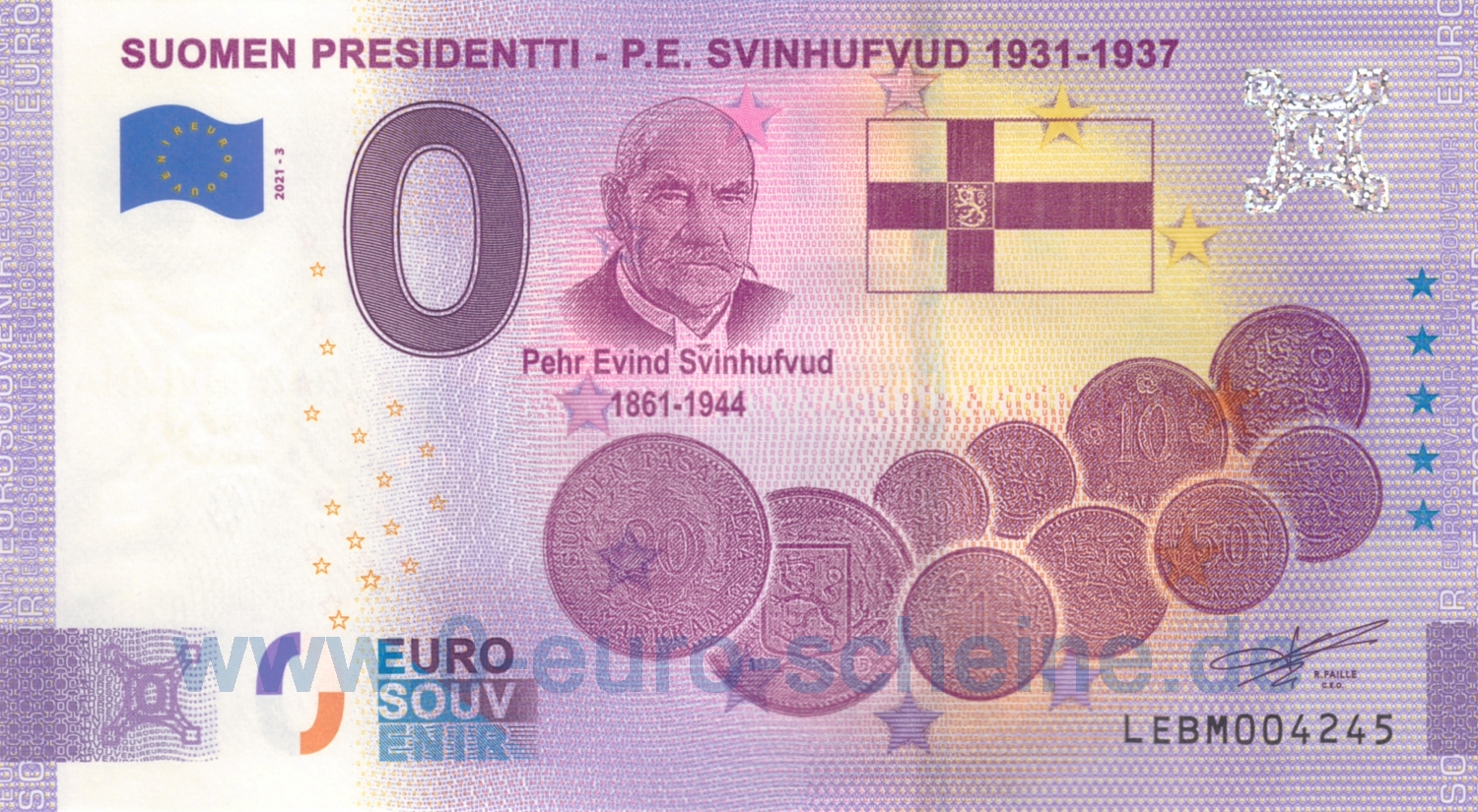 Suomen Presidentti - P.E. Svinhufvud 1931-1937 (Anniversary 2021-3)