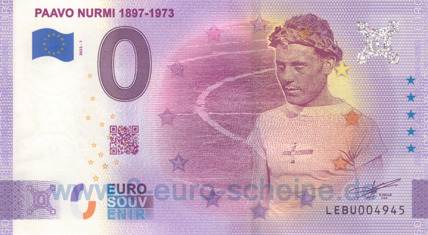 Paavo Nurmi 1897-1973 (Anniversary 2022-1)